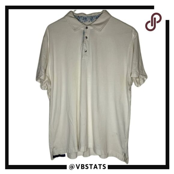 Robert Graham Men's Classic Fit Cotton Knowledge Wisdom Truth Polo White 2XL - Picture 1 of 9